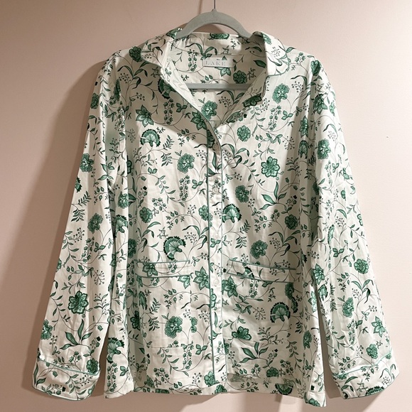 Lake Other - Lake Pajama Top Meadow Vines Print Size Large
